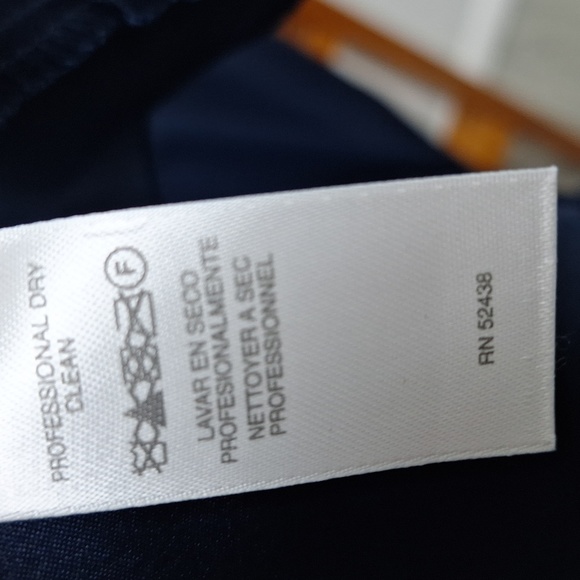 Liz Claiborne Tulip Dress Off White and Navy Blue Size 10 - Picture 10 of 16